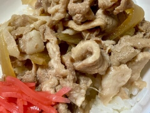 牛丼が食べたい時に作る豚丼☺︎